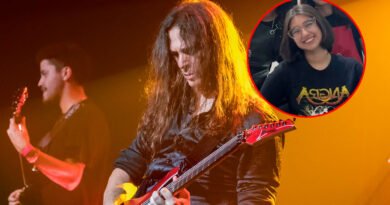 Membros do Angra reagem à foto de Eduarda Campopiano com camiseta da banda